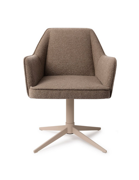 spisebordsstol med armlæn og drejefod stof moderne design drej drejefunktion