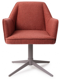 spisebordsstol med armlæn og drejefod stof moderne design drej drejefunktion