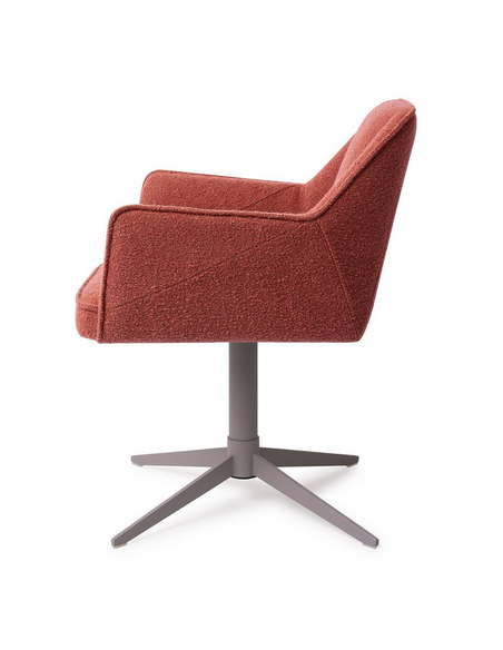 spisebordsstol med armlæn og drejefod stof moderne design drej drejefunktion