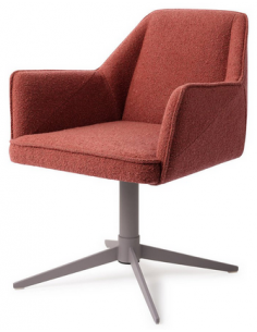 spisebordsstol med armlæn og drejefod stof moderne design drej drejefunktion 2