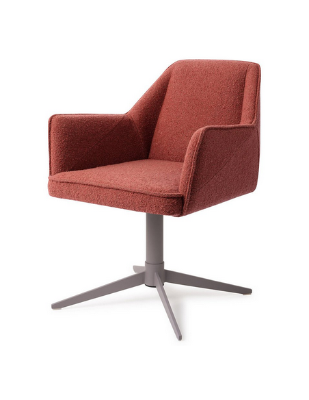 spisebordsstol med armlæn og drejefod stof moderne design drej drejefunktion