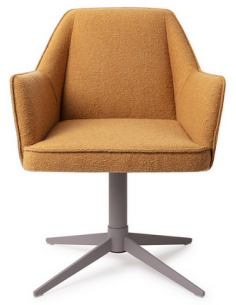 spisebordsstol med armlæn og drejefod stof moderne design drej drejefunktion