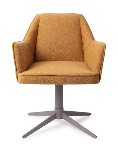 spisebordsstol med armlæn og drejefod stof moderne design drej drejefunktion