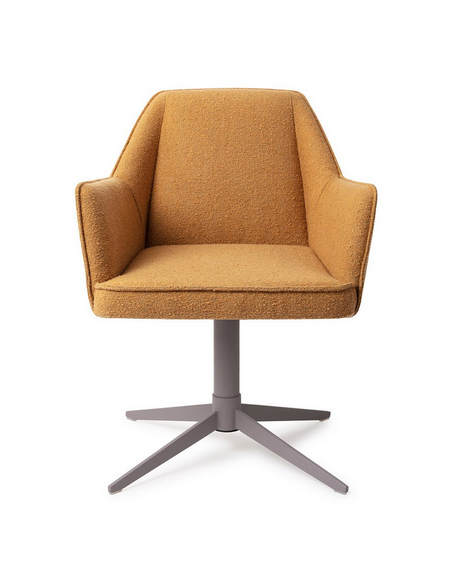 spisebordsstol med armlæn og drejefod stof moderne design drej drejefunktion