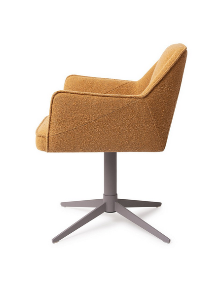 spisebordsstol med armlæn og drejefod stof moderne design drej drejefunktion