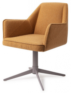 spisebordsstol med armlæn og drejefod stof moderne design drej drejefunktion 2