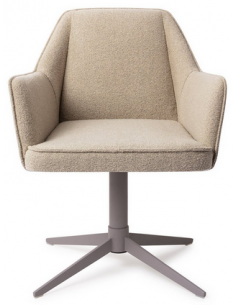 spisebordsstol med armlæn og drejefod stof moderne design drej drejefunktion