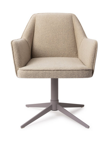 spisebordsstol med armlæn og drejefod stof moderne design drej drejefunktion