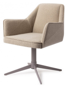 spisebordsstol med armlæn og drejefod stof moderne design drej drejefunktion 2