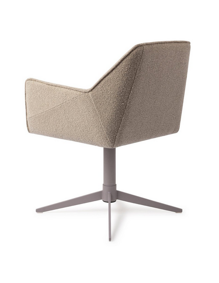 spisebordsstol med armlæn og drejefod stof moderne design drej drejefunktion