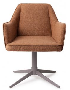 spisebordsstol med armlæn og drejefod stof moderne design drej drejefunktion