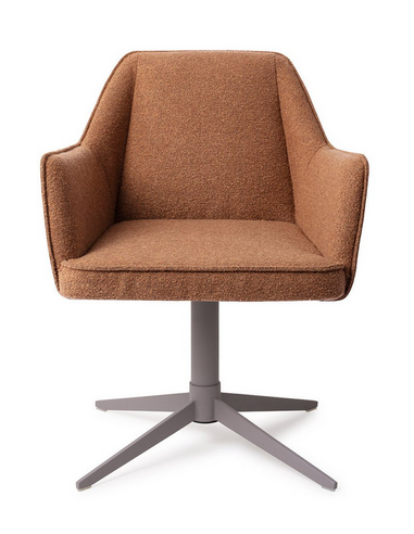 spisebordsstol med armlæn og drejefod stof moderne design drej drejefunktion