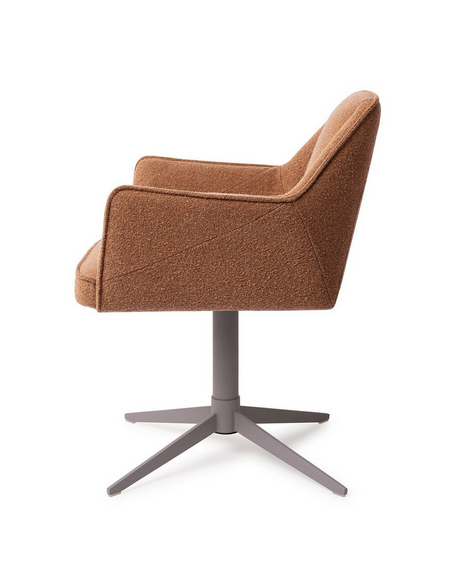 spisebordsstol med armlæn og drejefod stof moderne design drej drejefunktion