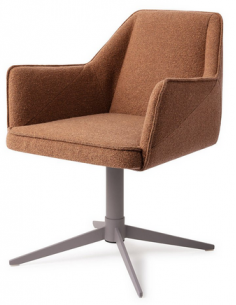 spisebordsstol med armlæn og drejefod stof moderne design drej drejefunktion 2