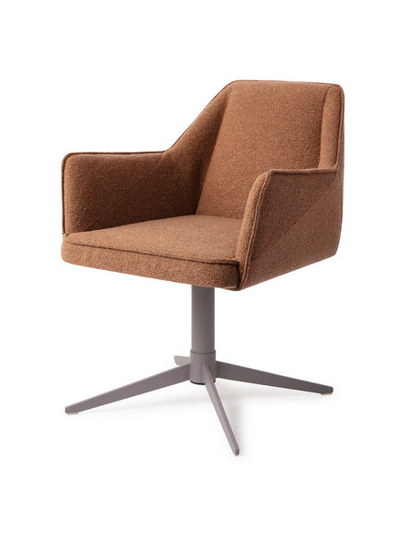 spisebordsstol med armlæn og drejefod stof moderne design drej drejefunktion