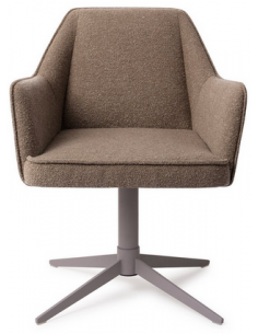 spisebordsstol med armlæn og drejefod stof moderne design drej drejefunktion