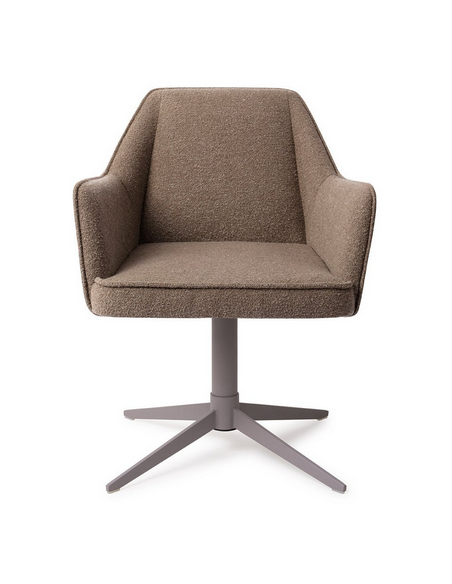 spisebordsstol med armlæn og drejefod stof moderne design drej drejefunktion