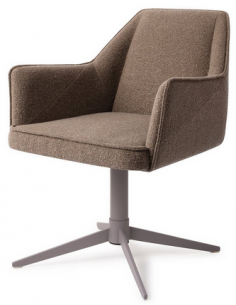 spisebordsstol med armlæn og drejefod stof moderne design drej drejefunktion 2