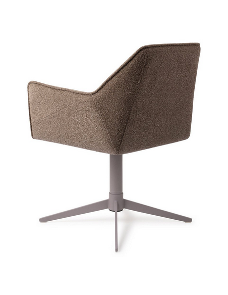 spisebordsstol med armlæn og drejefod stof moderne design drej drejefunktion