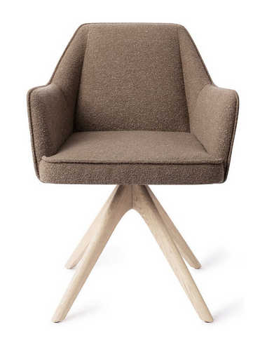 spisebordsstol med armlæn og drejefod stof moderne design drej drejefunktion eg træ egetræ