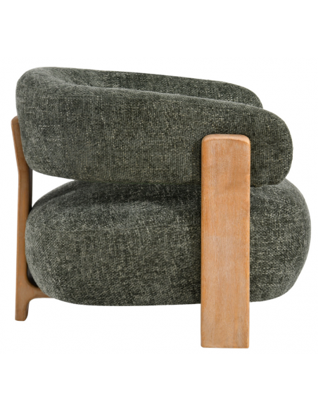 lænestol loungestol stof træ moderne design