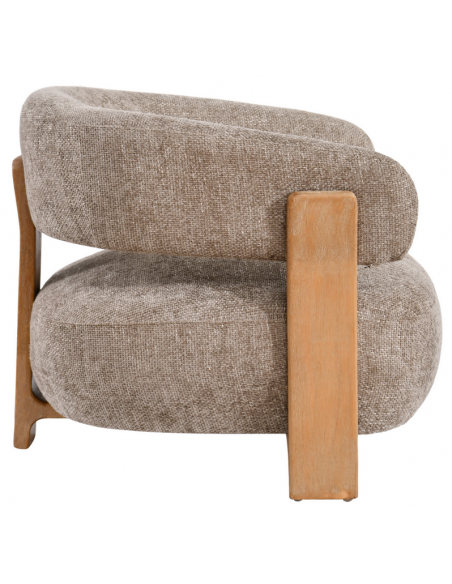 lænestol loungestol stof træ moderne design