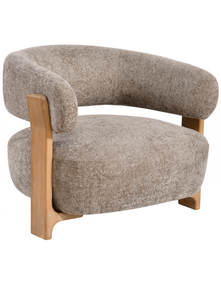 lænestol loungestol stof træ moderne design