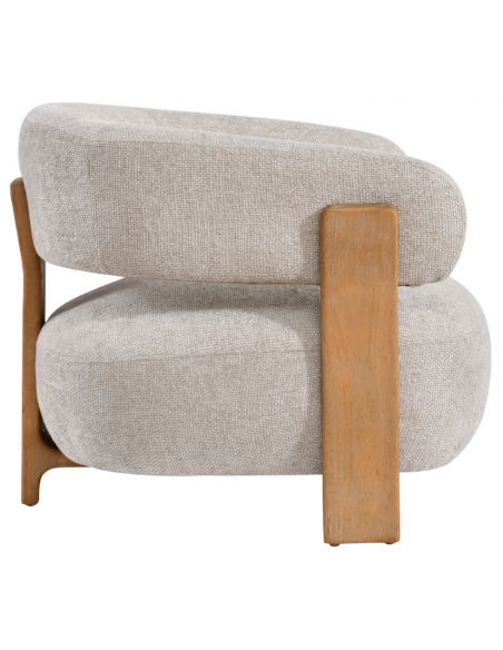 lænestol loungestol stof træ moderne design