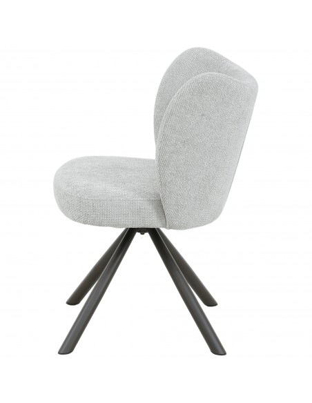 spisebordsstol med drejefod moderne design stof