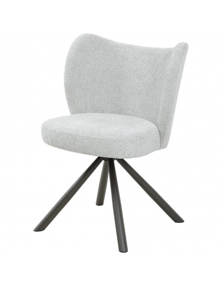 spisebordsstol med drejefod moderne design stof