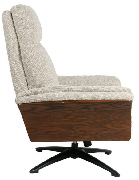 lænestol med fodskammel stof moderne design otiumstol drejefod drej