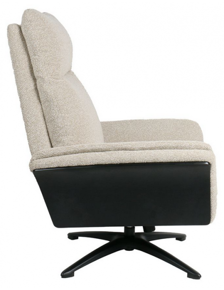 lænestol med fodskammel stof moderne design otiumstol drejefod drej