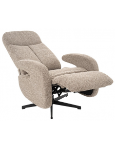 lænestol med vippefunktion med indbygget fodskammel stof 2