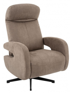 lænestol med vippefunktion med indbygget fodskammel stof 2