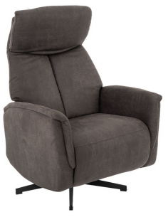 lænestol med vippefunktion med indbygget fodskammel stof 2