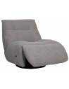 RELAX Lænestol elektrisk med fodskammel i bouclé H95 cm - Sort/Taupe