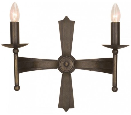 Crusader Væglampe H63 cm 2 x GU10 - Brændt bronze