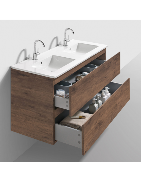 komplet badmiljø væg underskab med vaske håndvaske badeværelse spejl med lys led