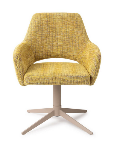 spisebordsstol med armlæn og drejefod stof moderne design drej drejefunktion