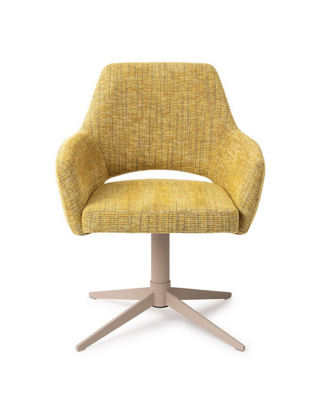 spisebordsstol med armlæn og drejefod stof moderne design drej drejefunktion