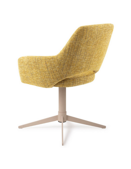 spisebordsstol med armlæn og drejefod stof moderne design drej drejefunktion