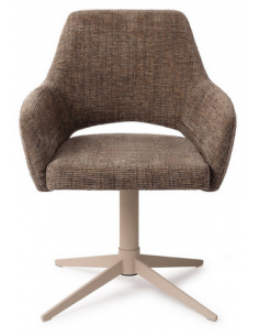 spisebordsstol med armlæn og drejefod stof moderne design drej drejefunktion