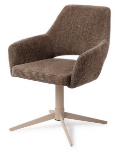 spisebordsstol med armlæn og drejefod stof moderne design drej drejefunktion 2