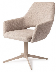 spisebordsstol med armlæn og drejefod stof moderne design drej drejefunktion 2