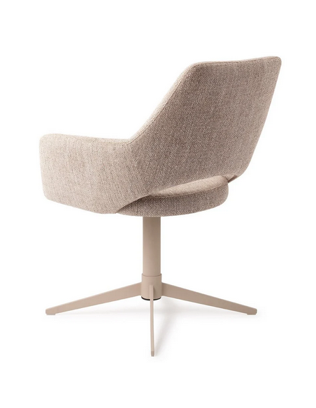 spisebordsstol med armlæn og drejefod stof moderne design drej drejefunktion