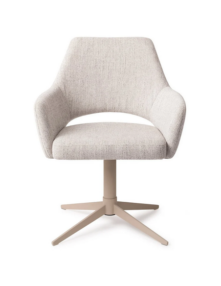 spisebordsstol med armlæn og drejefod stof moderne design drej drejefunktion