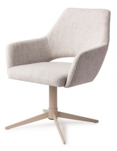 spisebordsstol med armlæn og drejefod stof moderne design drej drejefunktion 2