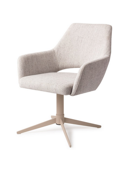 spisebordsstol med armlæn og drejefod stof moderne design drej drejefunktion