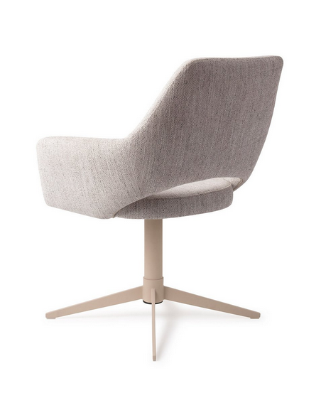 spisebordsstol med armlæn og drejefod stof moderne design drej drejefunktion