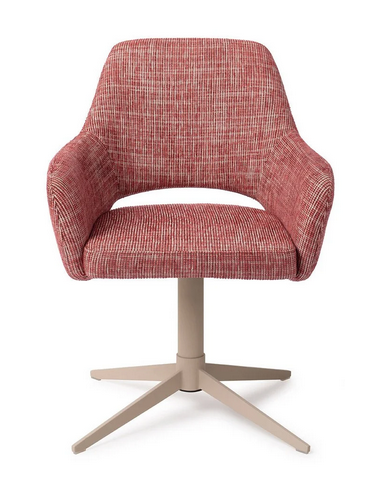 spisebordsstol med armlæn og drejefod stof moderne design drej drejefunktion